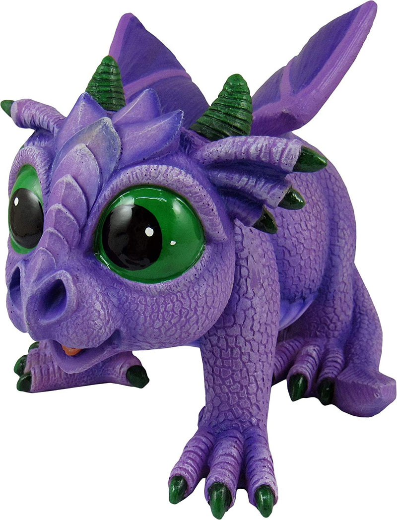 Collectible Dragon Figurine with Birth Certificate,Amethyst style