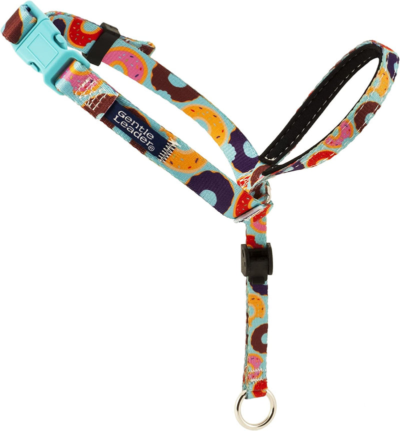 Pet Collar with Leash and Harness, Size M, Donuts