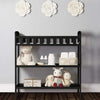 Changing Table, Black 36.5x20x39 Inch