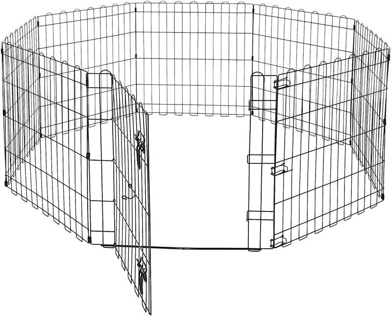 Pet Exercise Playpen Foldable,59.06x59.06x24inches,black