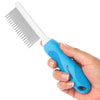 Pet detangling brush, blue