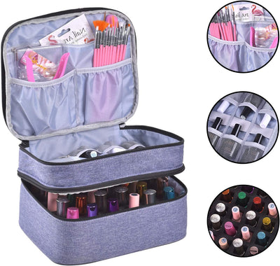 Carrying Case for Enamel, Holds 30 Bottles, Purple