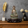 Buddha statues, Antique Green, resin, 0.5 punds