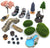 Set of 23 Garden Accessories for Decoration of Micro Landscape