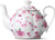 Porcelain Teapot, 38 oz, Floral