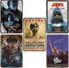 Retro Tin Metal Sign, Classic Characters by Horror Film 5pcs (B)