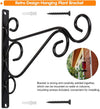 Black Iron Outdoor Hanging Brackets