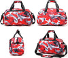 Traveler duffel bag, (16" L x 9.5" H x 8.5" W) Red camo