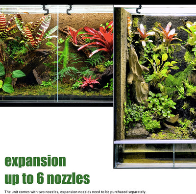 Misting system for reptile terrarium, Black