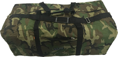 Large duffel bag for travel gear (42" x 20" x 20"), Camouflage