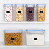 6 Airtight Plastic Food Storage Containers