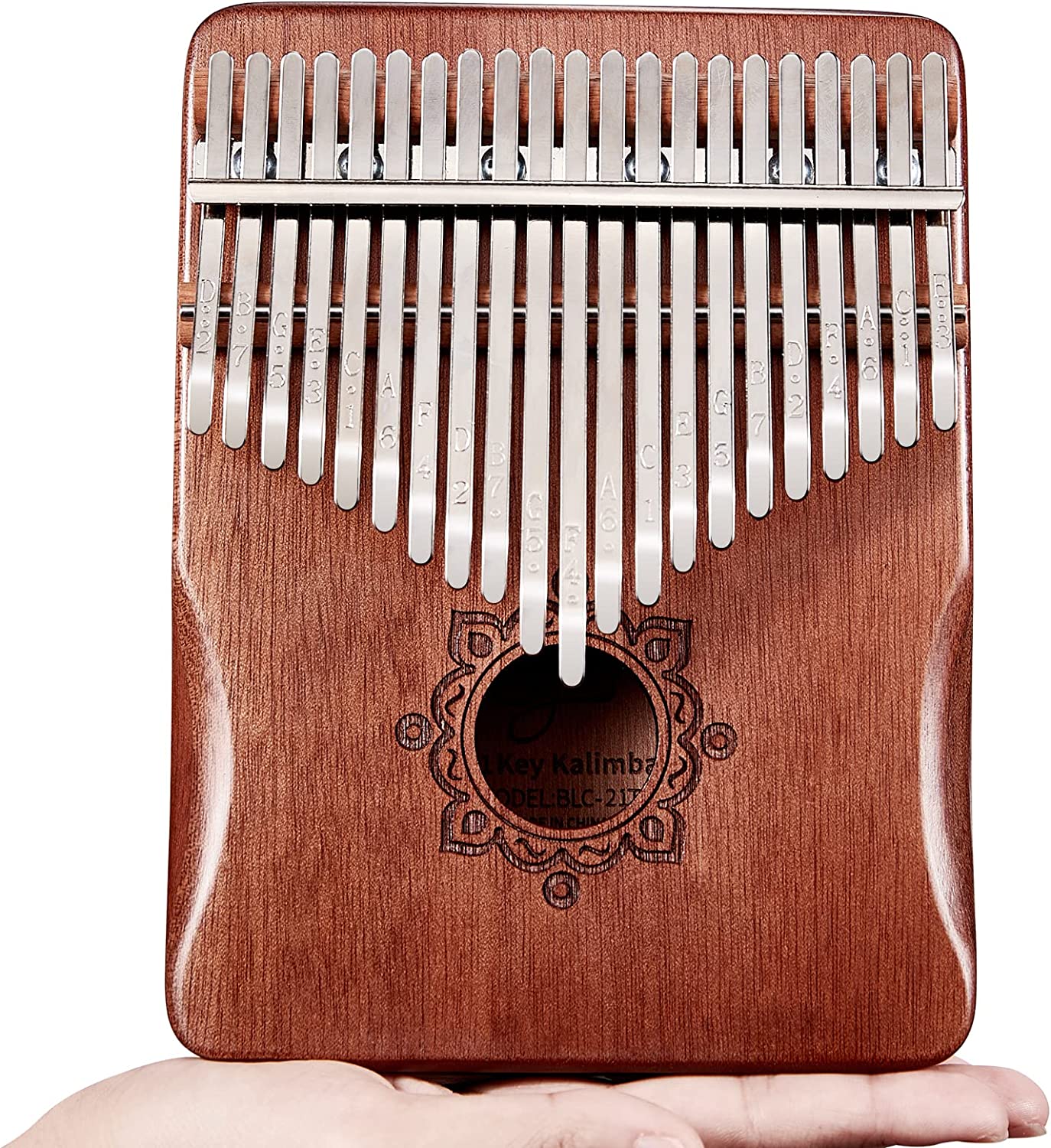 Kalimba 21 keys, colour:coffee