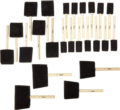 Foam Brush Set for arts, Size: Multi sizes*24pcs