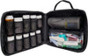 Padded medicine and pill box organizer, black