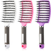 3 Brushes With Curved Ventilation 3 Colors