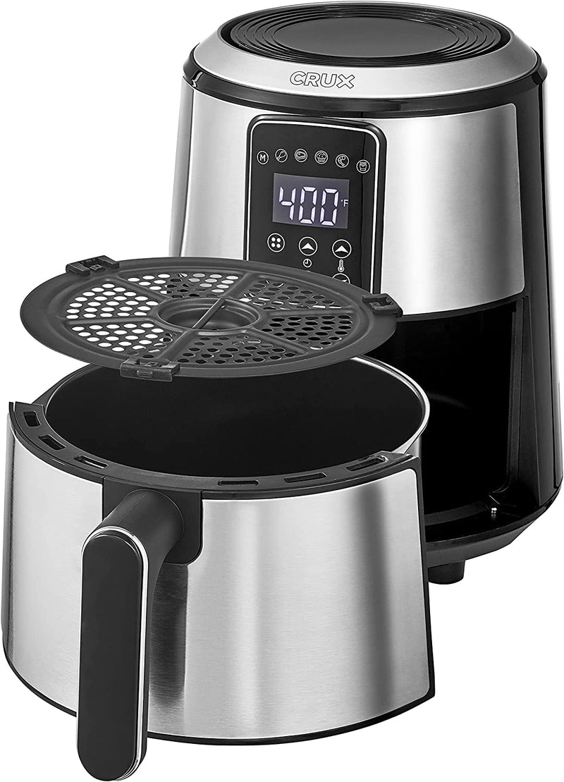 3QT Digital Air Fryer in Stainless Steel