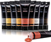 Metallic acrylic paint set, 10 colors (120g/tube) metal tones