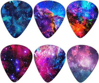 Galaxy Space 6 Pack Guitar Pick Set