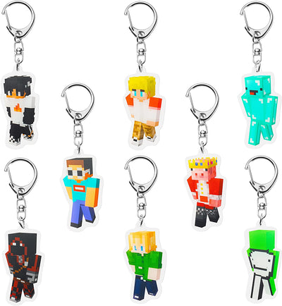 Collectible Keychain Game Anime Figure, (8 pieces)