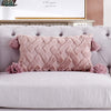 Decorative Long Soft Throw Pillow Cover, 12" x 20", Dusty Pink