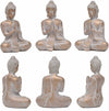 Praying Buddha Statue Collectible Decor, 6.3 Inches