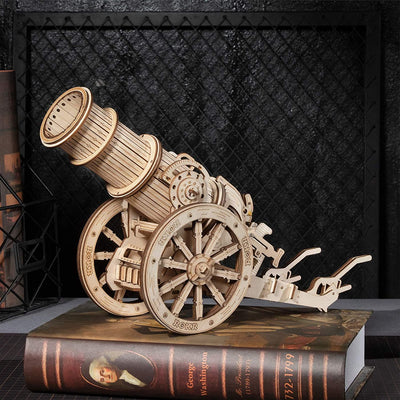 Medieval Cannon Model Building Kit, 3D Wooden Puzzle