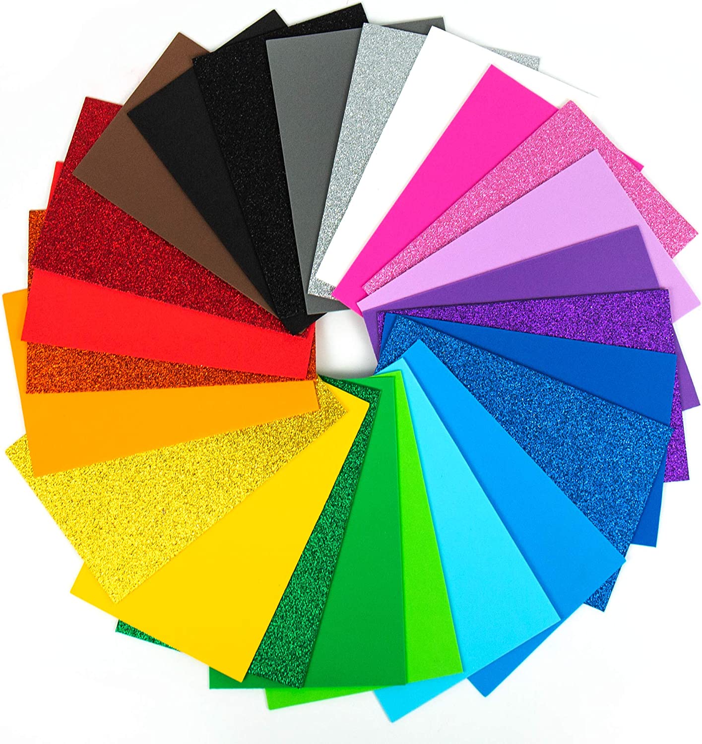 80 foam sheets, 5.5 x 8.5 inch 2mm thick assorted colors