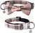 Adjustable Scottish Tartan Bowtie Dog Collar Size S Pink