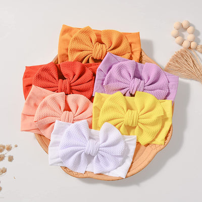 12 Pcs Nylon Baby Headbands Newborn Girls Hair Elastics