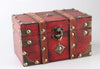 7.1 x 4.7 x 4.2 inch vintage wooden treasure chest