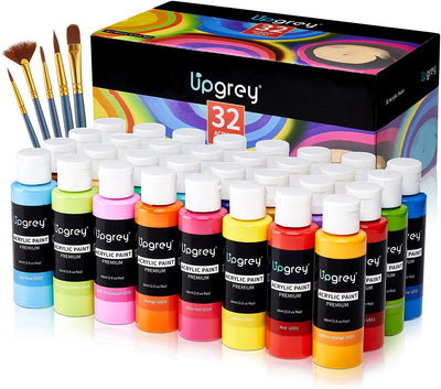 Acrylic paint set, 32 colors, ‎10.59 x 5.35 x 4.69 inches