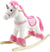 Real Wood Plush Seesaw, White and Pink Unicorn