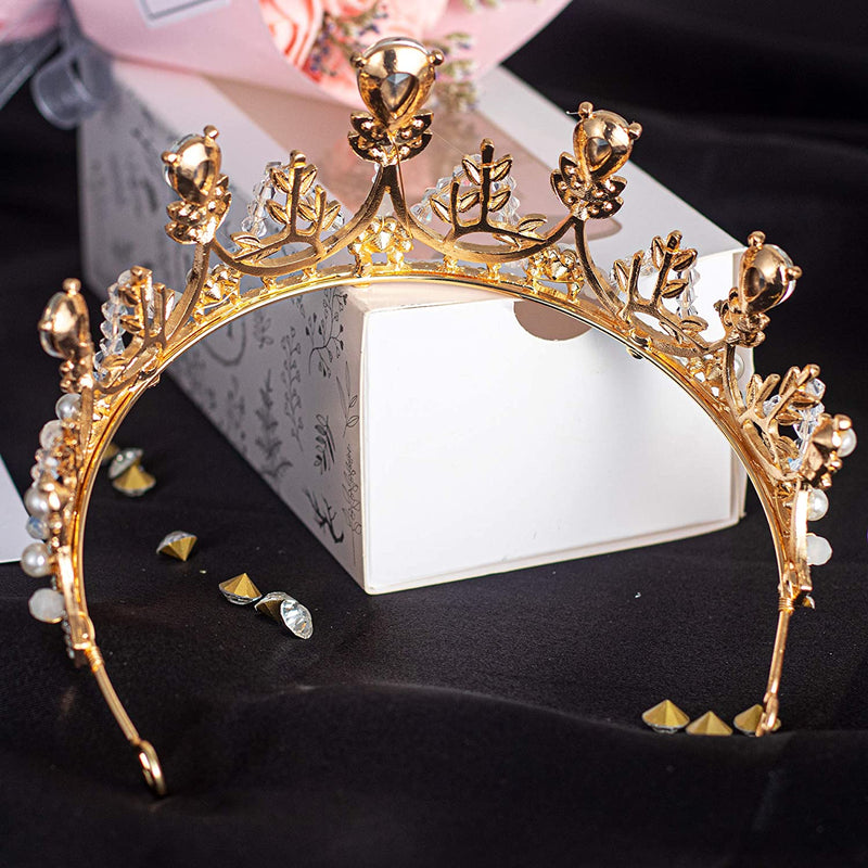 Girls Princess Crown, Color: Gold-02