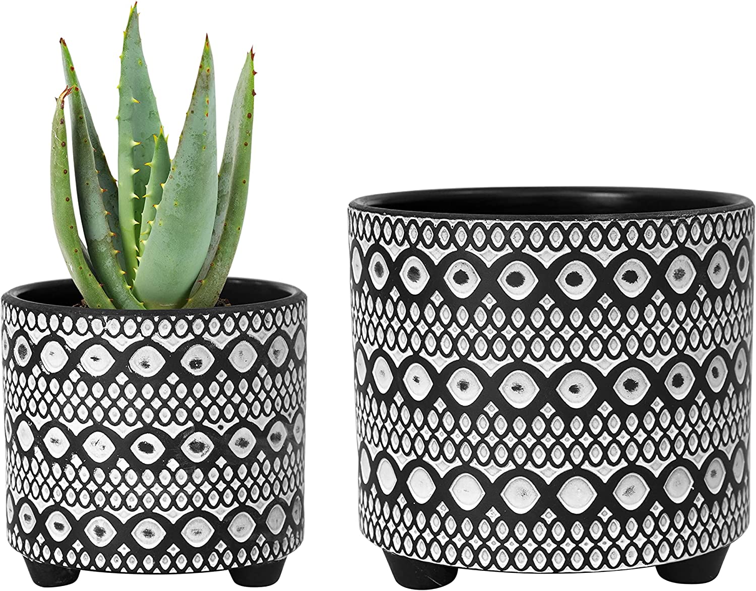 Set of 2 Terracotta Planter Pots, 4 Inch & 6 Inch