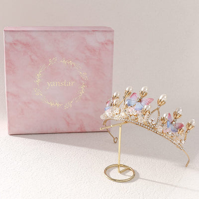 Girls Princess Tiaras, Color:Rose Gold-05