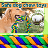 5 knot sturdy chewing rope toy set, 2 pack