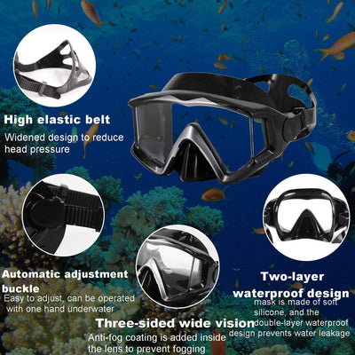 Diving mask, (black)