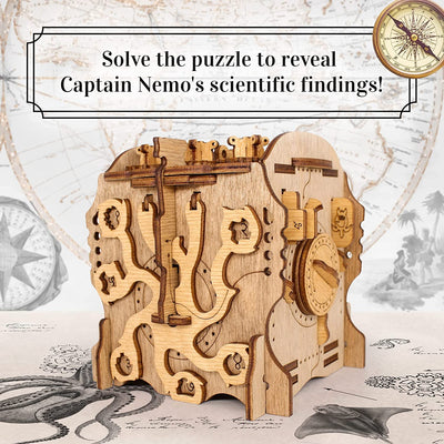 Cluebox - Captain Nemo Nautilus 3D Wooden Puzzle