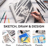 9 x 12 Sketchbook, 2-Pack, 200 Sheets (68 lb/100 gsm), Sketch Pad