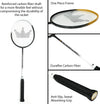 Set of 2 badminton rackets & 4 shuttlecocks, 28 x 10 x 3