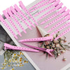 Metal clips, for hair (24 pieces, Pink).