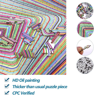 Jigsaw puzzle for adults and children 1000 pieces 3D