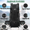 Hiking Backpack 50L Waterproof for travel,Black