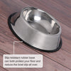 Stainless steel small pet bowls (silver)