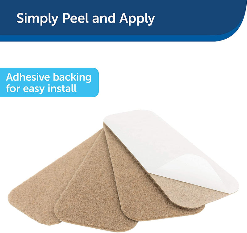 Stair Pads, Antislip, Adhesive, Brown, 6.31 x 0.94 x 12.25 Inches