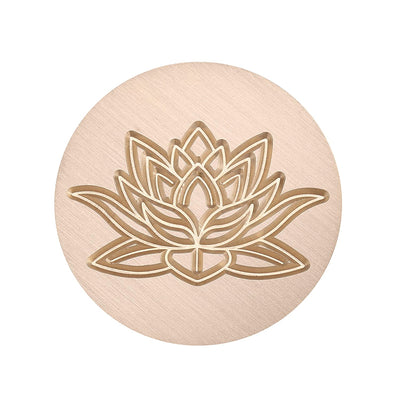 Vintage plant stamp,Lotus Flower