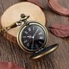 Vintage Pocket Watch with Roman Numerals Scale (Bronze)