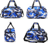 Traveler duffel bag, (16" L x 9.5" H x 8.5" W) Blue Camo