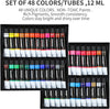 69 Piece Artist Acrylic Paint Set with Wooden Box Easel, 48×12