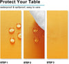 Solid Orange Yellow Square Tablecloth, 54" x 54"